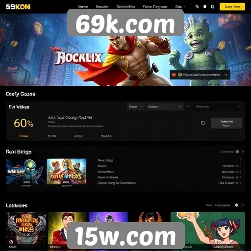 Comparação entre 69k.com e outros sites de jogos